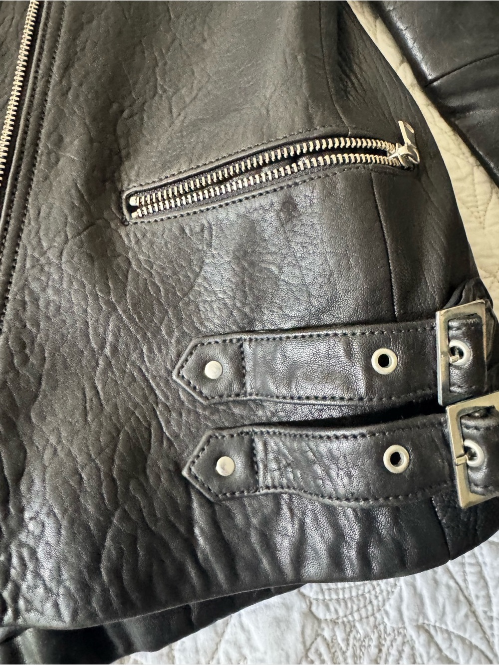 Danier Genuine Leather Moto Jacket Black | Pristine Condition | - Picture 8 of 15
